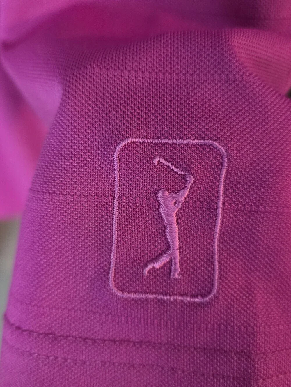 PGA Tour Men's Magenta Polo Shirt